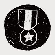 Medal doodle drawing N13