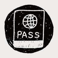 passport doodle drawing N5