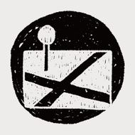 Game Remote Control doodle drawing N9