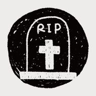 grave doodle drawing N17