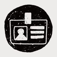Identity card doodle drawing N10