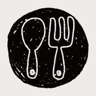 tableware doodle drawing N5