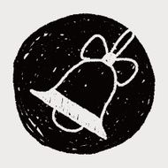 Christmas bell doodle drawing N15