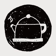 tea pot doodle drawing N19