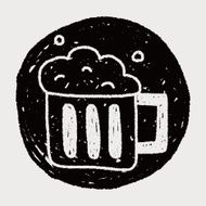 beer doodle drawing N12