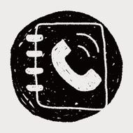 contact book doodle drawing N12