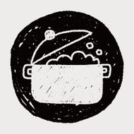 kitchenware pot doodle drawing N4