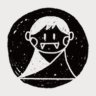 vampire doodle drawing N5