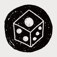 dice doodle drawing N5