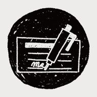 money check doodle drawing N20
