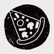 pizza doodle drawing N5