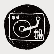 DJ disk doodle drawing N10