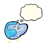 cartoon bird with thought bubble N64