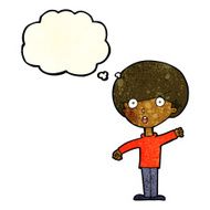 cartoon shocked boy with thought bubble N7