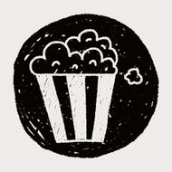 popcorn doodle drawing N4