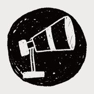 Telescope doodle drawing N5