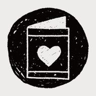 love letter doodle drawing N14