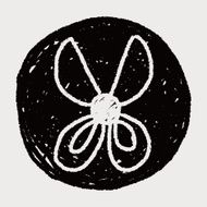 scissors doodle drawing N14