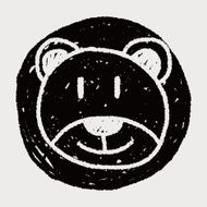 baby bear doodle drawing N5