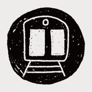 train doodle drawing N5
