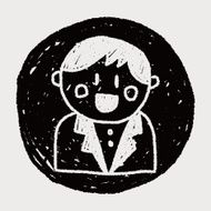 wedding groom doodle drawing N5