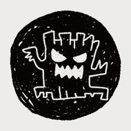 halloween tree doodle drawing N5