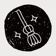 broom doodle drawing N5