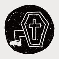 grave doodle drawing N20