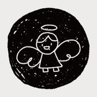 angel doodle drawing N5