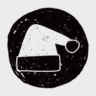 Christmas hat doodle drawing N9