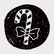 candy cane doodle drawing N10