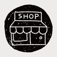 shop store doodle drawing N28