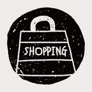 shopping bag doodle drawing N23