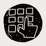 keypad doodle drawing N4