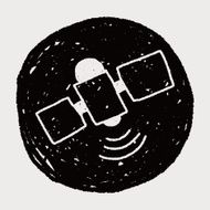 Satellite doodle drawing N18