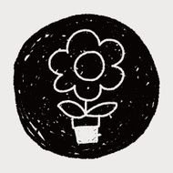 flower doodle drawing N10