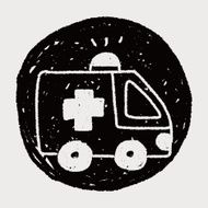 ambulance doodle drawing N10