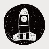 Missile doodle drawing N5