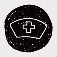 nurse hat doodle drawing N16