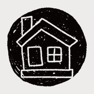 house doodle drawing N10