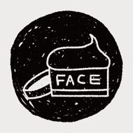 face cream doodle drawing N5