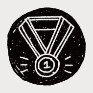 Medal doodle drawing N15