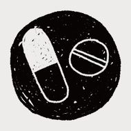 pills doodle drawing N15