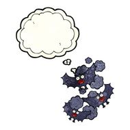 cartoon bats with thought bubble N2