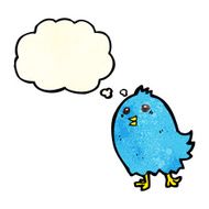 cartoon bluebird with thought bubble N2