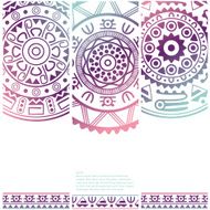 Set of banners with ethnic decorative ornament