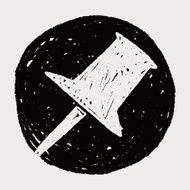 Doodle thumbtack N13
