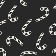 candy cane doodle drawing seamless pattern background