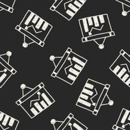 bussiness chart doodle drawing seamless pattern background N3