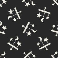 baby hanging doodle drawing seamless pattern background N3